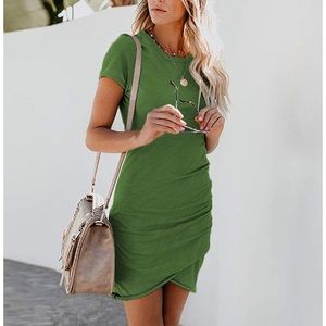 Women’s short sleeve body con mini dress